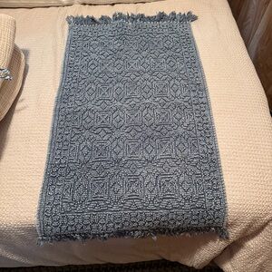 Two World Market Indigo Cotton Rugs